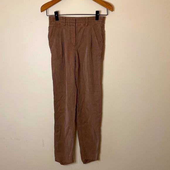 Wilfred Pants - 𝅺wilfred Lyocell Tan Pleated Trouser Pants